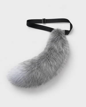 Electric Plush Tail Accessory - Silver Gray - silver gray female bedroom alt