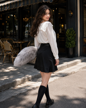 Electric Plush Tail Accessory - Silver Gray - silver gray female city