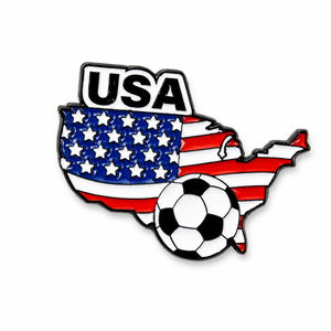 2026 Soccer Fan Enamel Badge Pin Product Main Packshot 1