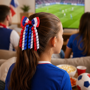 2026 Soccer Tassel Bow Hair Clips product image 2