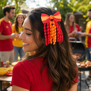 2026 Soccer Tassel Bow Hair Clips product image 3