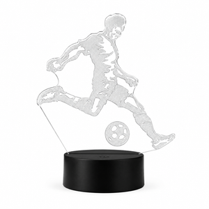 3D Soccer Player LED Night Light Variant Or Scene View 3