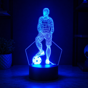3D Soccer Player LED Night Light Variant Or Scene View 10