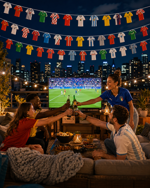50-Piece International Soccer Flag Garland Use Scene Or Detail 6