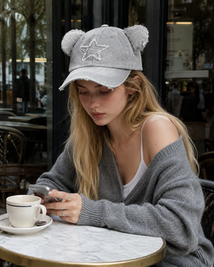 Bear Ear Baseball Cap - ChatGPT Image 2026年5月20日 15_10_23