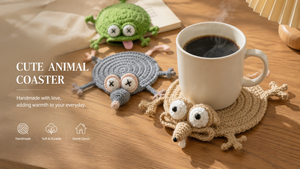 Crochet Animal Cup Coaster - ChatGPT Image 2026年5月21日 13_54_54
