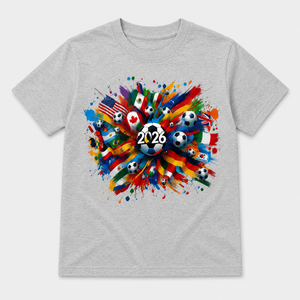 Kids Soccer Ball Graphic T-Shirt Product Color Packshot 3