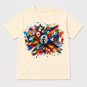 Kids Soccer Ball Graphic T-Shirt Product Color Packshot 4
