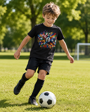 Kids Soccer Ball Graphic T-Shirt Product Color Packshot 7