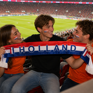 Netherlands Flag Satin Soccer Scarf product image 2