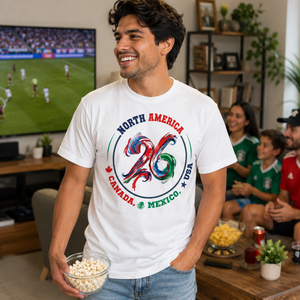 North America 2026 Soccer Fan Tee Worn Or Detail Scene 14