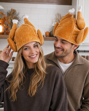 Plush Turkey Hat discount image