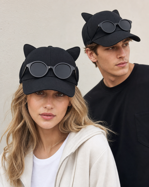 Sunglasses Cat Ear Baseball Cap product detail image