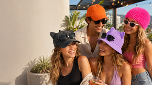 Sunglasses Cat Ear Bucket Hat generated-worn-social-scene 1