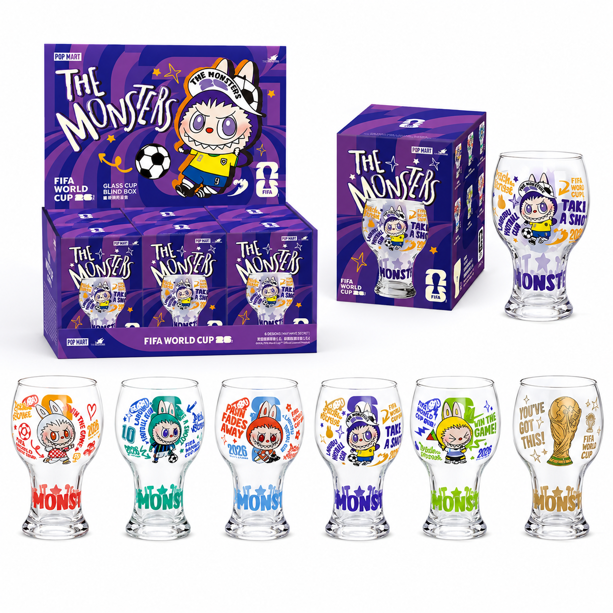 2026 Soccer Collectible Glass Cup Blind Box Product Main Packshot 1