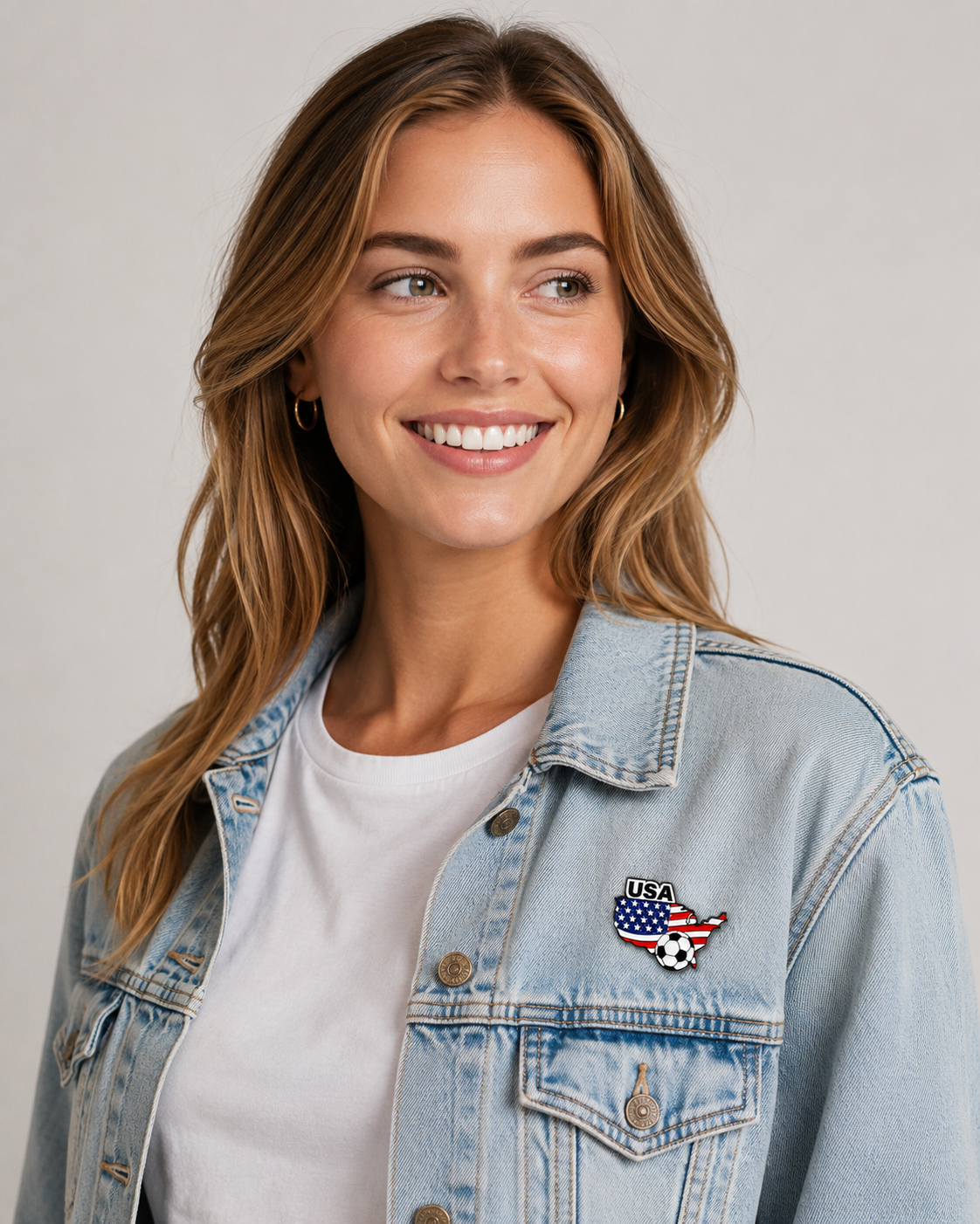 2026 Soccer Fan Enamel Badge Pin Style Or Detail View 5