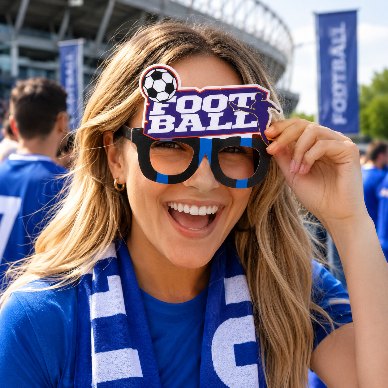 2026 Soccer Fan Photo Booth Glasses Style Or Detail View 3