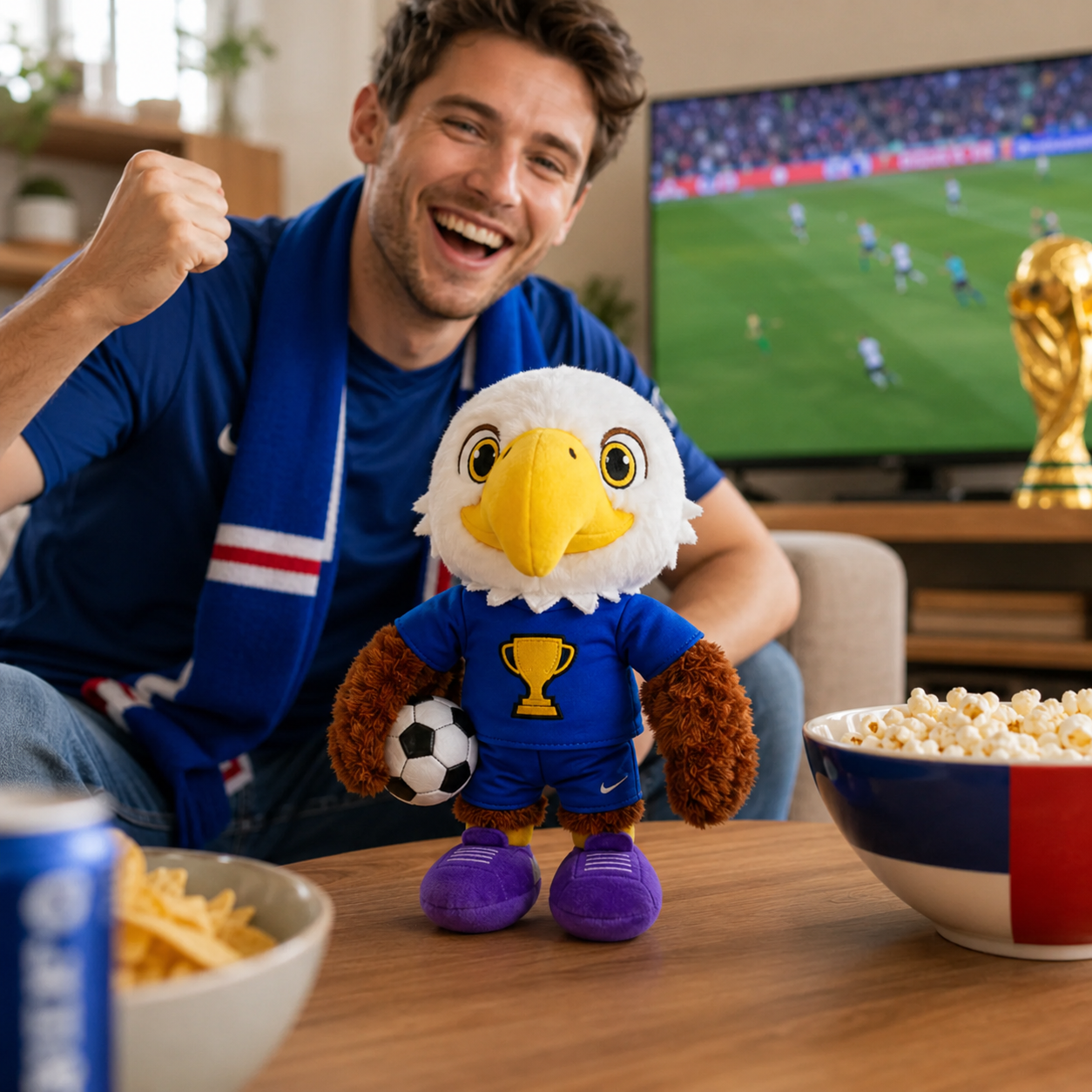 2026 Soccer Mascot Plush Doll Variant Or Scene View 5