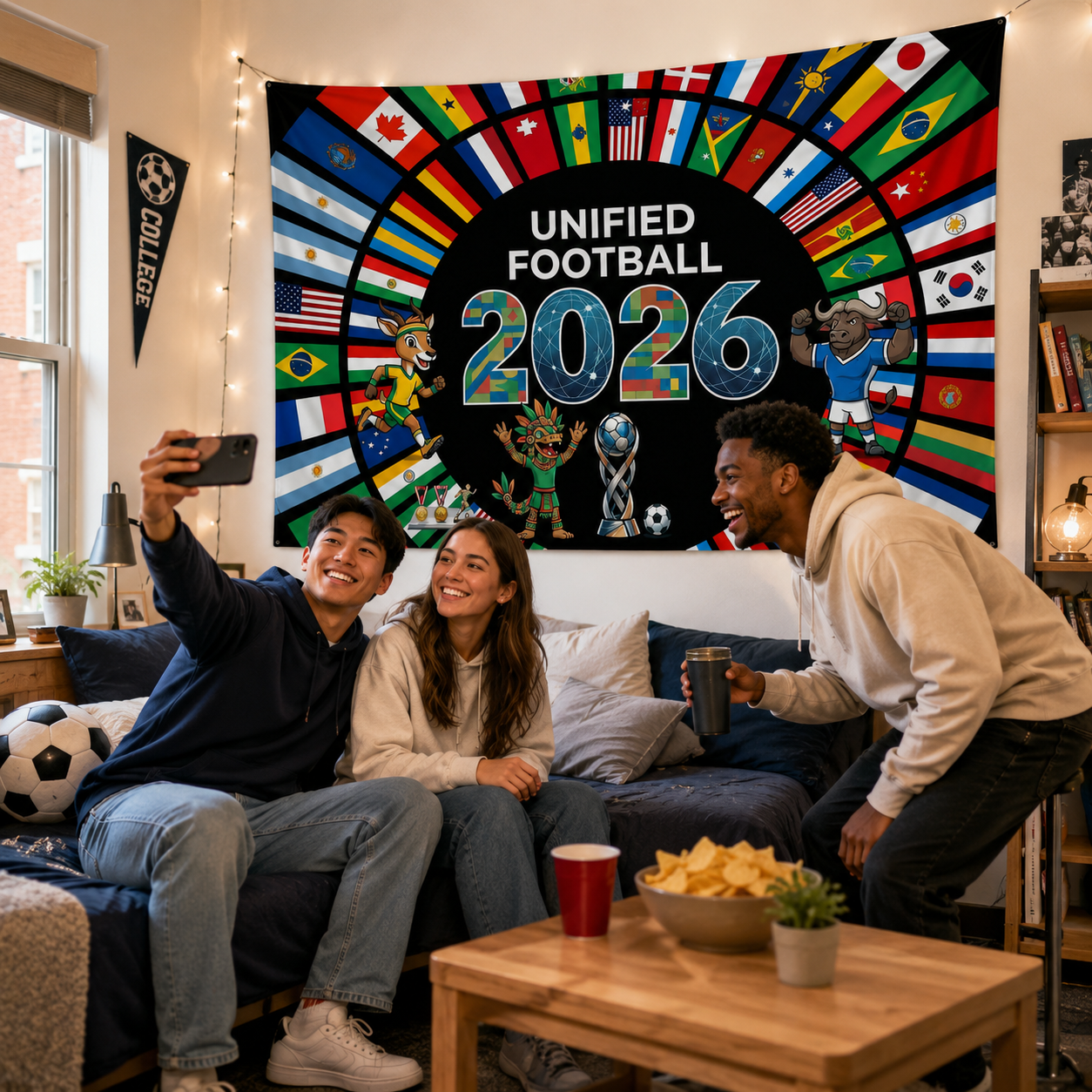 2026 Soccer Party Wall Tapestry product image 2