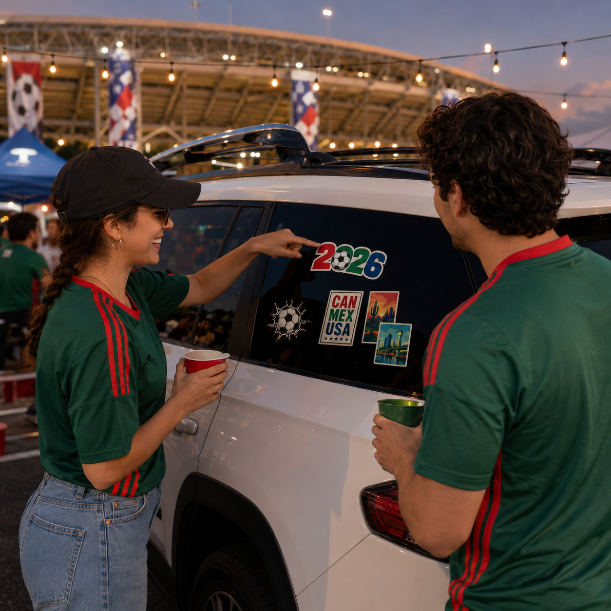 2026 Soccer Trophy Waterproof Car Decal generated-use-install-scene 3