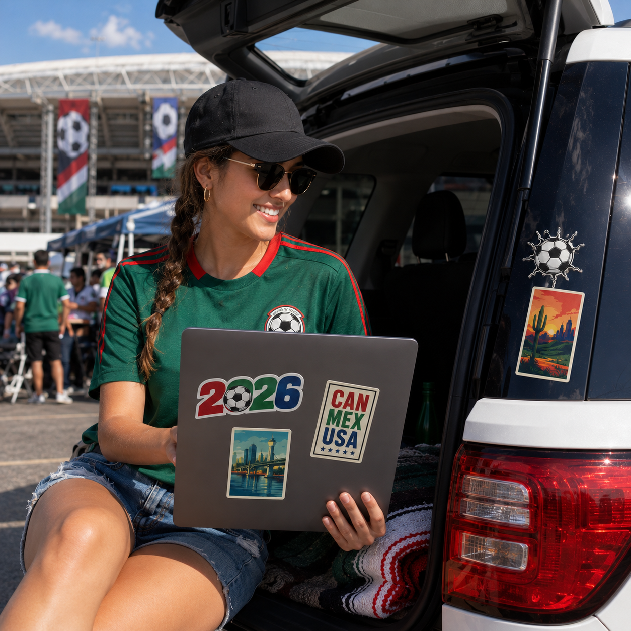 2026 Soccer Trophy Waterproof Car Decal generated-use-install-scene 5