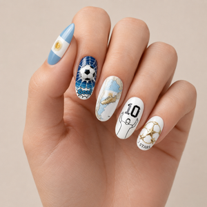 24-Piece Soccer Fan Press-On Nail Set Style Or Detail View 20