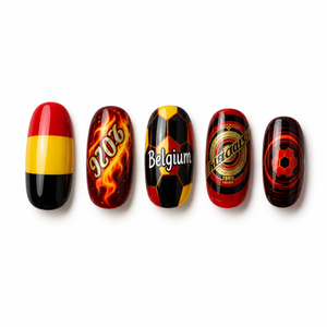 24-Piece Soccer Fan Press-On Nail Set Style Or Detail View 21