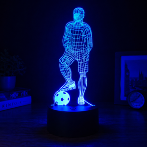 3D Soccer Player LED Night Light Variant Or Scene View 16