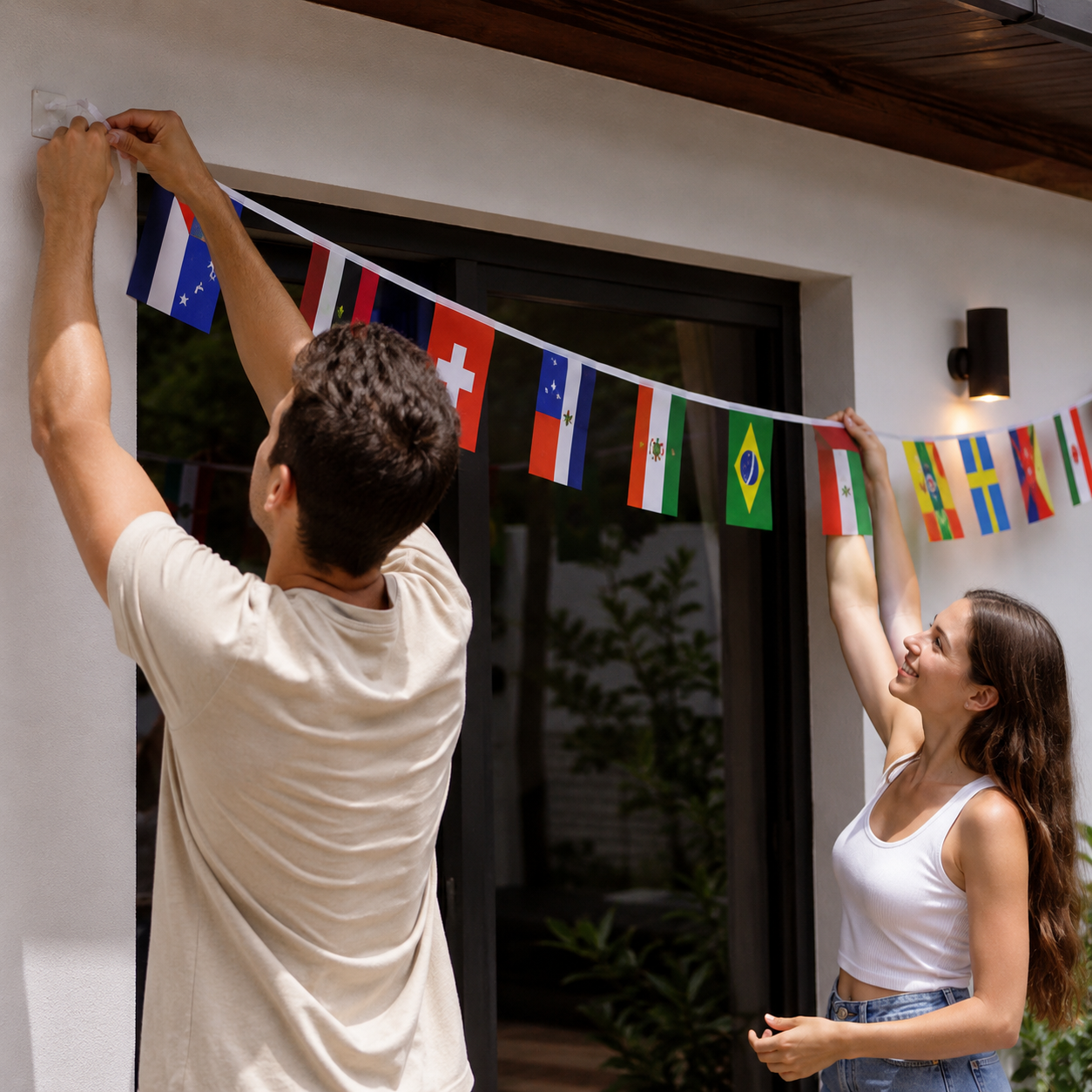 42-Piece Soccer Country Flag Garland product image 9
