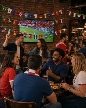 50-Piece International Soccer Flag Garland Product Main Packshot 1
