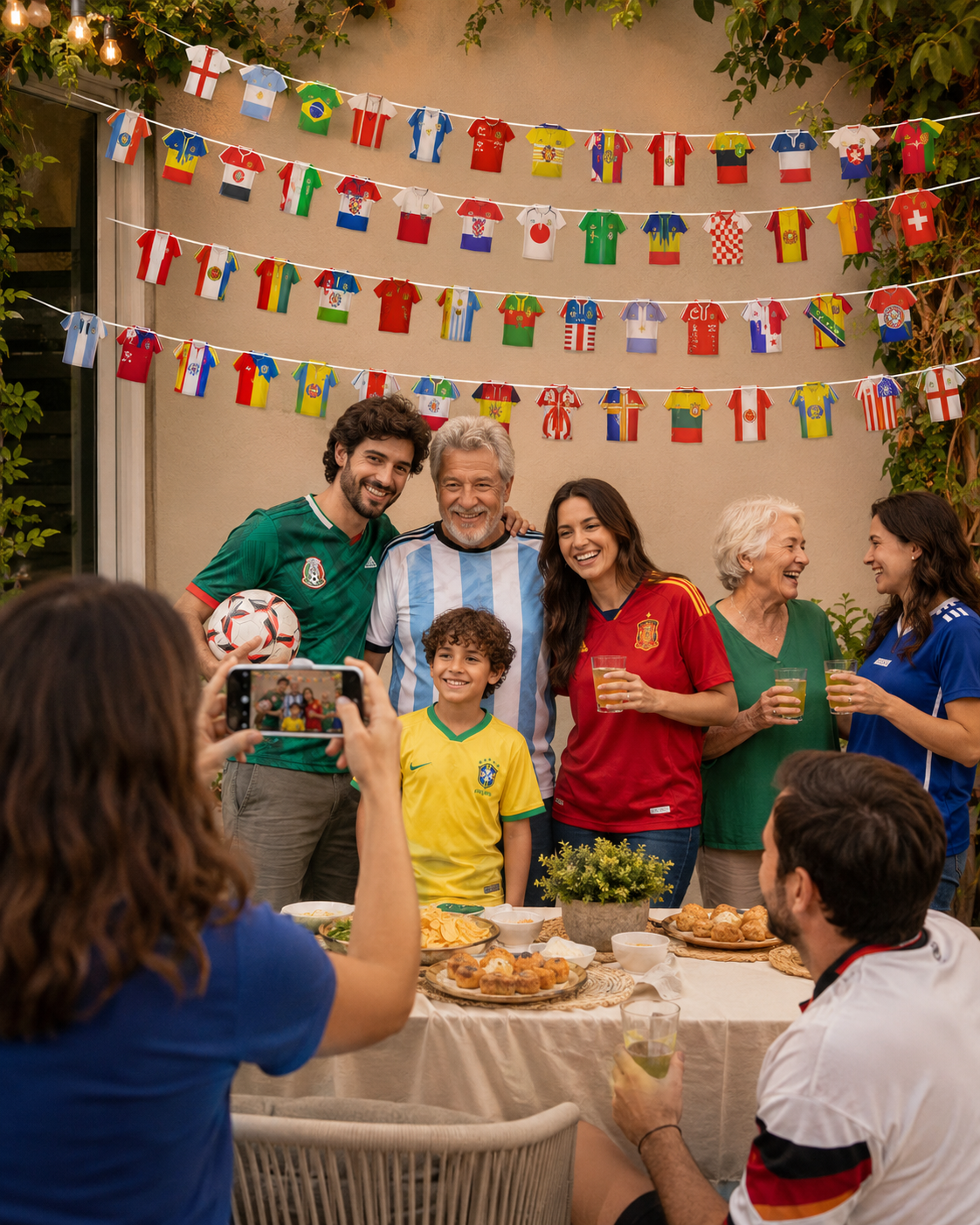 50-Piece International Soccer Flag Garland Use Scene Or Detail 8