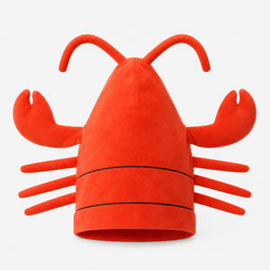 Lobster Novelty Hat - Red Orange