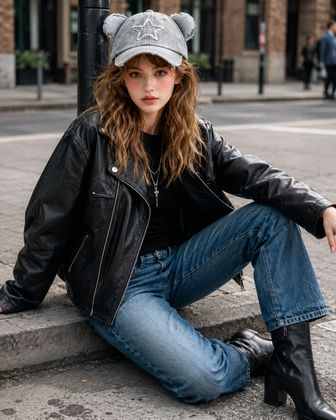 Bear Ear Baseball Cap - ChatGPT Image 2026年5月20日 15_15_14