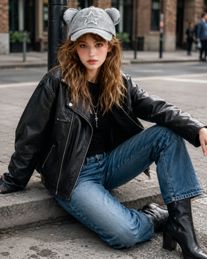 Bear Ear Baseball Cap - ChatGPT Image 2026年5月20日 15_15_14