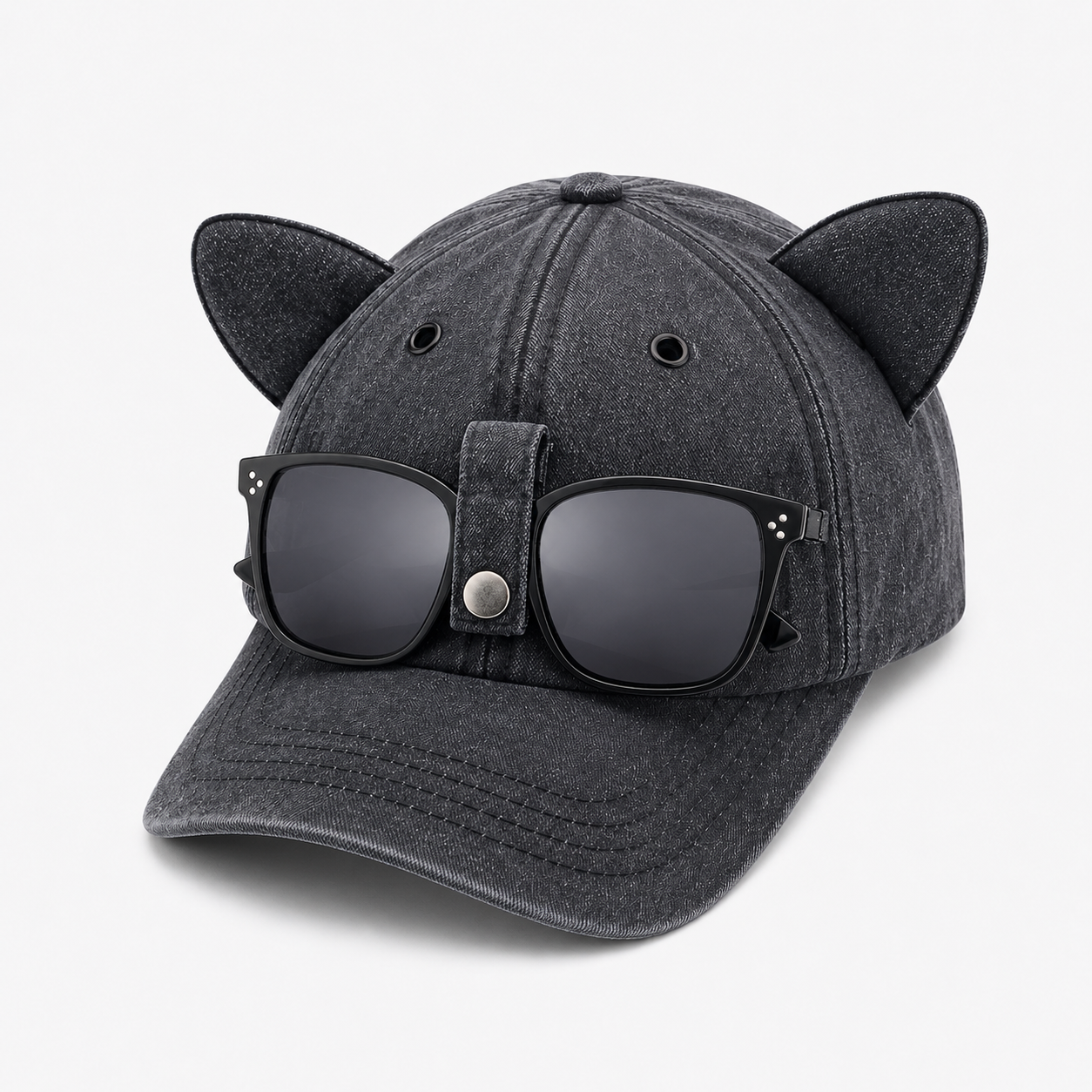 Sunglasses Cat Ear Baseball Cap - ChatGPT Image 2026年5月20日 17_21_35 (3)