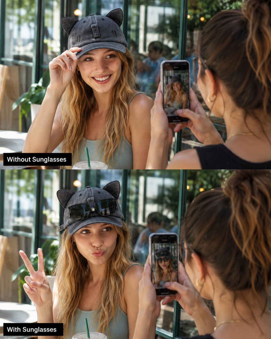 Sunglasses Cat Ear Baseball Cap - ChatGPT Image 2026年5月20日 17_25_28 (6)
