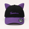Black Purple Reversible Sunglasses Cap - Black Purple