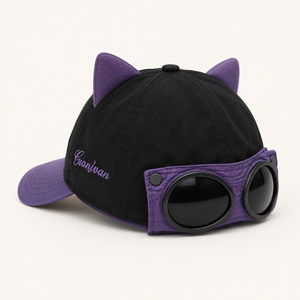 Black Purple Reversible Sunglasses Cap - ChatGPT Image 2026年5月20日 18_12_10