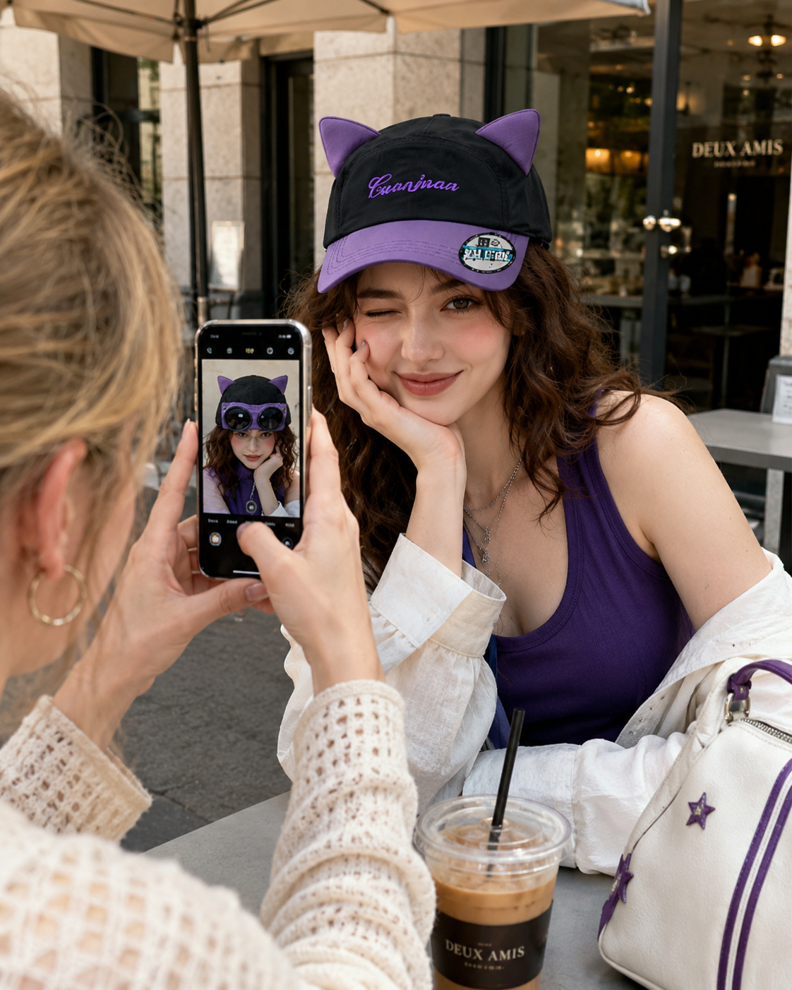 Black Purple Reversible Sunglasses Cap - ChatGPT Image 2026年5月20日 18_16_50 (3)