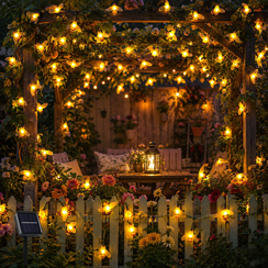 Solar Bee String Lights 12M 100 LEDs for Garden and Patio Decor