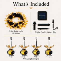 Solar Bee StringSolar Bee String & Hanging Garden Light Bundle