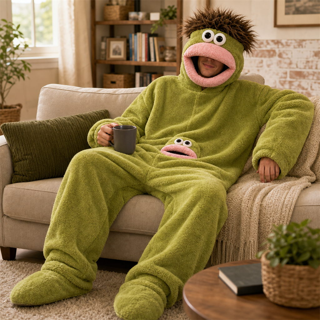 Big-Mouth Monster Fleece Onesie product image 1