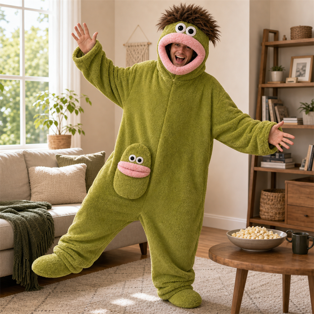 Big-Mouth Monster Fleece Onesie product image 7