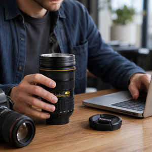 Camera Lens Travel Mug product image 1