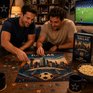 Dallas 2026 Soccer City Wooden Puzzle Product Main Packshot 1