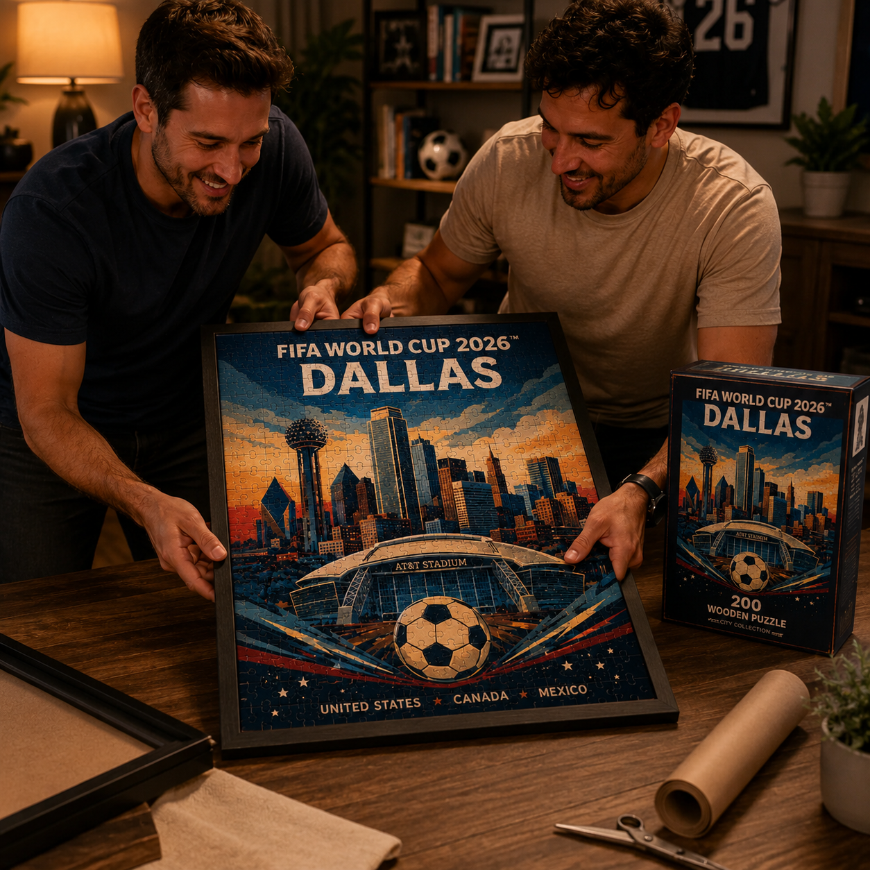 Dallas 2026 Soccer City Wooden Puzzle Use Scene Or Detail 9
