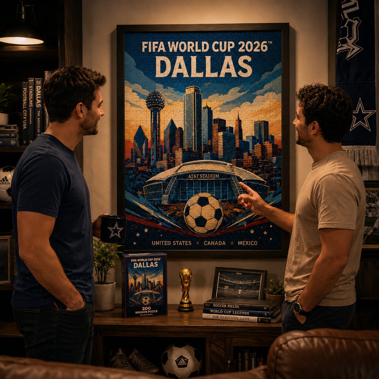 Dallas 2026 Soccer City Wooden Puzzle Use Scene Or Detail 12