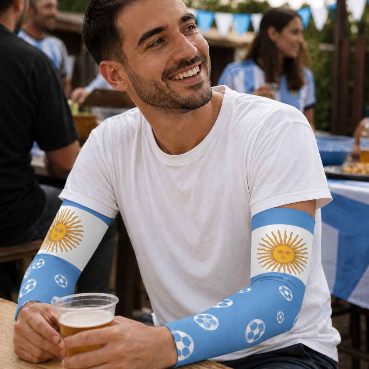 Flag Print Cooling Soccer Arm Sleeves product image 11