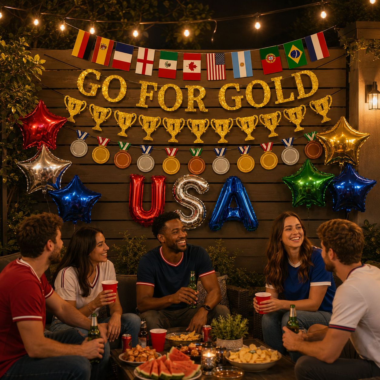 Go for Gold Soccer Party Banner Use Scene Or Detail 8