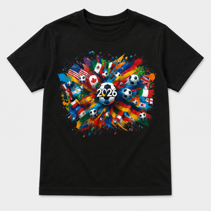 Kids Soccer Ball Graphic T-Shirt Product Front Packshot 1